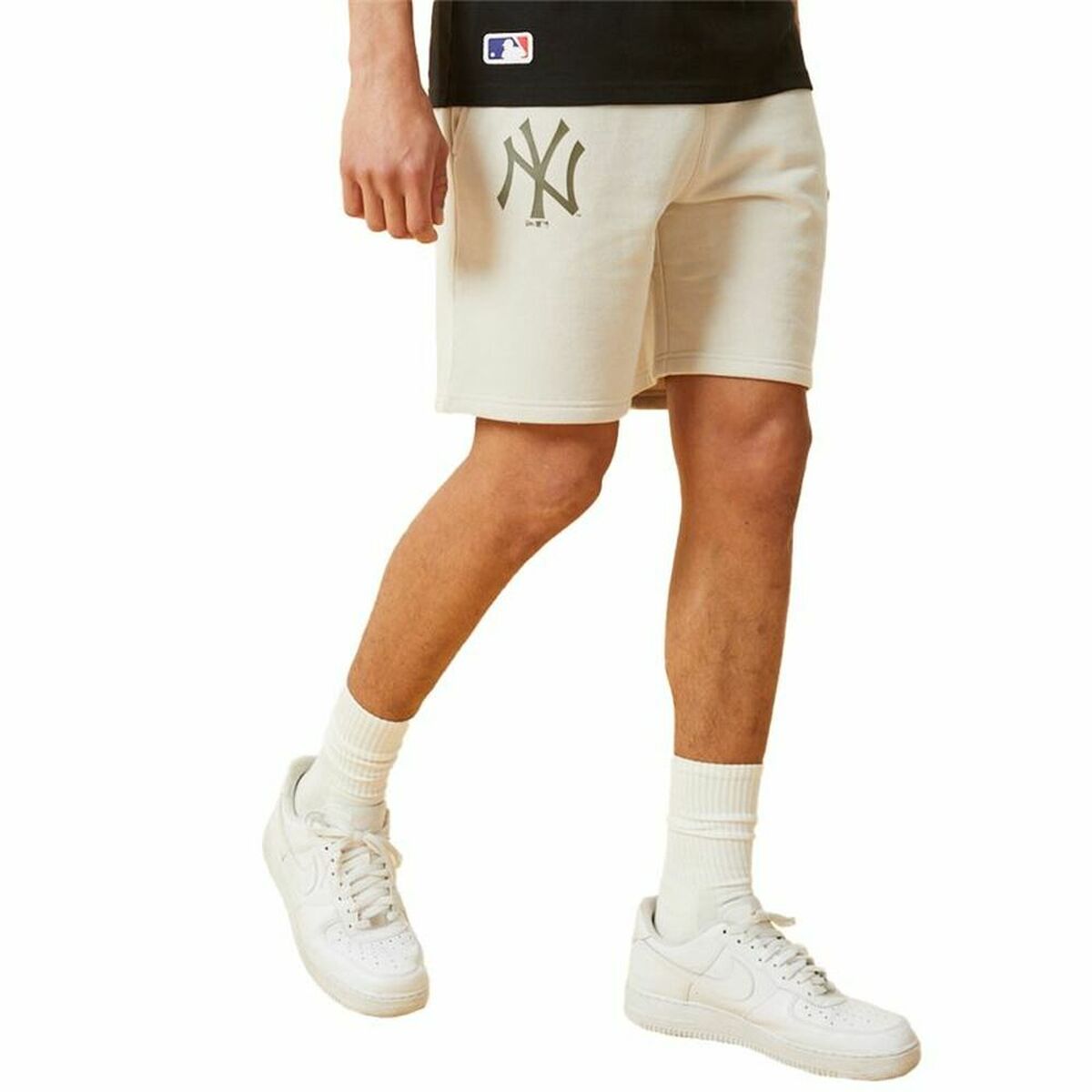 Men's Sports Shorts New Era MLB Seasonal Team New York Beige-0