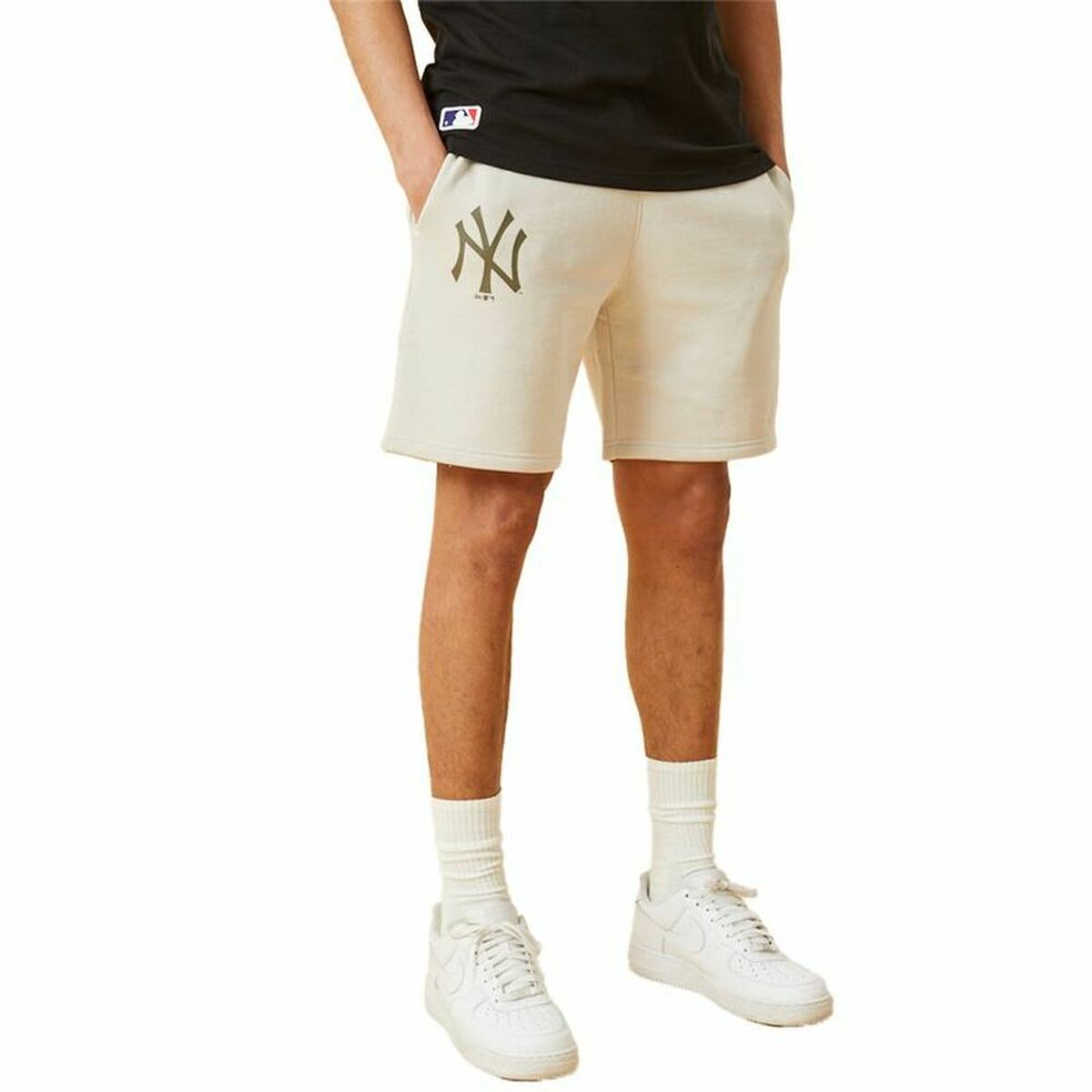 Men's Sports Shorts New Era MLB Seasonal Team New York Beige-5